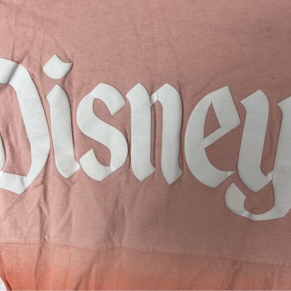Disneyland Spirit Jersey Ombre Pink Orange Logo Long Sleeve Small - Picture 5 of 6